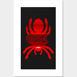 Tarantula Silhouette V125 (Horizontal) Posters and Art